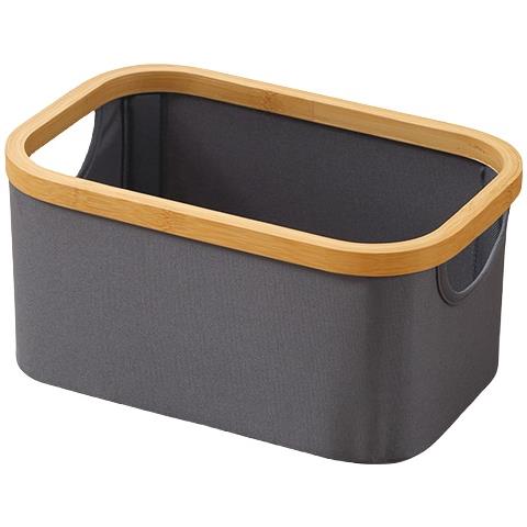 Cesto Portabiancheria Grigio, Contenitore Pieghevole In Tessuto Oxford  S - Foto 1