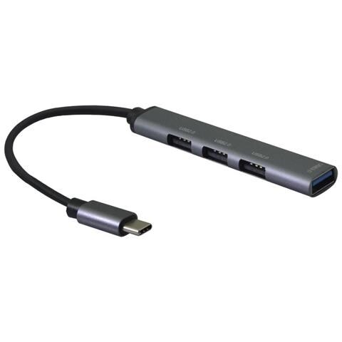 344447 hub di interfaccia USB 3.2 Gen 2 (3.1 Gen 2) Type-C 5000 Mbit /s Grigio - Foto 1