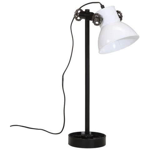 Lampada Da Scrivania 25 W Bianca 15x15x55 Cm E27 - Foto 2