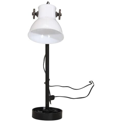 Lampada Da Scrivania 25 W Bianca 15x15x55 Cm E27 - Foto 3