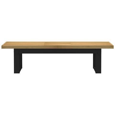 Panca Pranzo Noain Gambe A Forma U 180x40x45 Cm Legno Massello - Foto 3