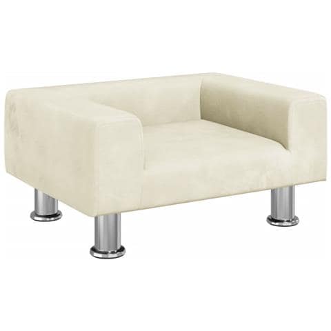 Divano Per Bambini Crema 50x40x26,5 Cm In Velluto - Foto 2