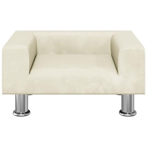 Divano Per Bambini Crema 50x40x26,5 Cm In Velluto - Foto 3