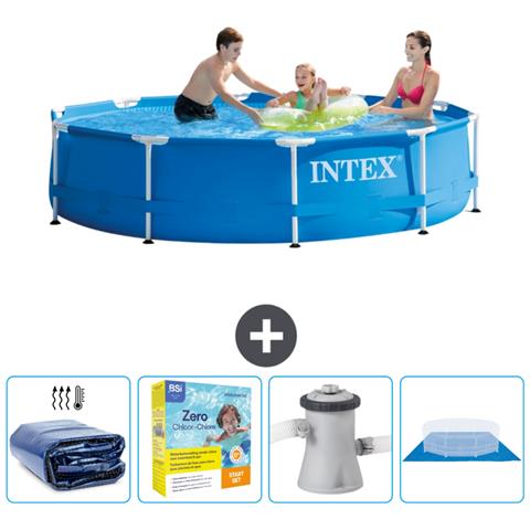 Piscina Fuori Terra - In Giro - 305x305x76 Cm - Blu - Include Accessori Coordinati Cb8 - Foto 1