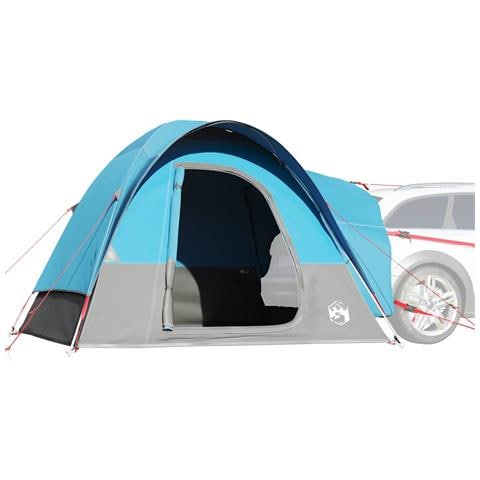 Tenda da Campeggio per Auto per 4 Persone Blu Impermeabile - Foto 1