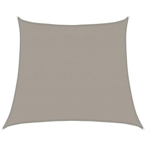 Vela Parasole 160 g/m² Trapezio Grigio Chiaro 4/5x4 m in HDPE - Foto 1