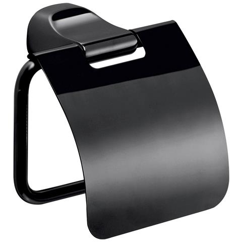 Portarotolo Coperto Da Muro In Acciaio Inox E Cromall St25 Serie Stelvio Nero Opaco - Foto 1