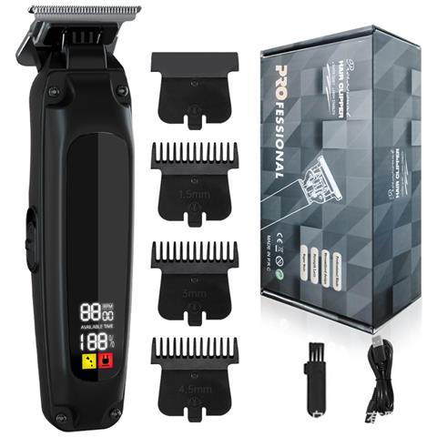 Tagliacapelli Elettrico Ad Alta Potenza Con Motore, Ricaricabile Usb Type-c Black - Foto 1