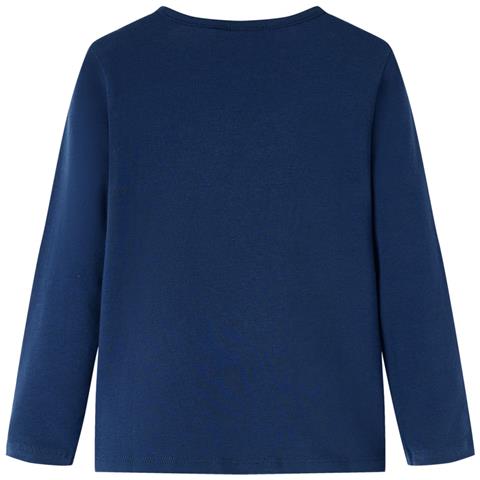 Maglietta da Bambina Maniche Lunghe Blu Marino 104 - Foto 2