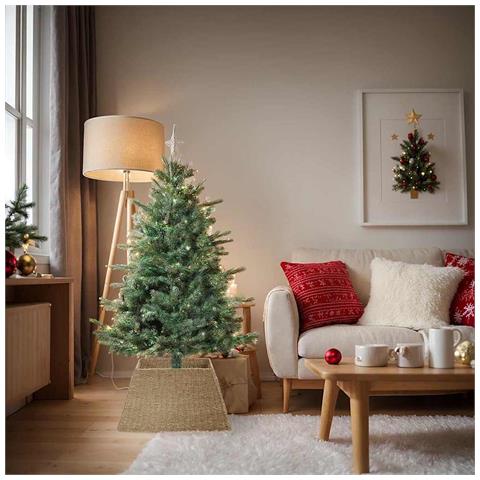 Collare per Albero di Natale Marrone 70 x 70 x 28 cm seagrass - Foto 2