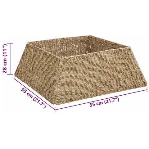 Collare per Albero di Natale Marrone 70 x 70 x 28 cm seagrass - Foto 7