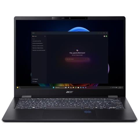 NotebookTravelMate P6 TMP614-54-TCO-553Z Intel Core Ultra 5 226V Monitor 14" WUXGA RAM 16GB SSD 512GB Wi-Fi 7 Windows 11 Pro Nero - Foto 2