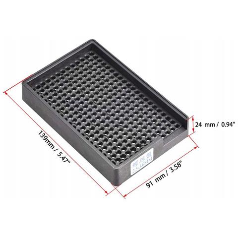 Vassoio Antistatico Esd Per Viti 2,5-3mm - 273 Fori Organizer | Materiale Resistente, Facile Accesso | Uso In Elettronica E Fai Da Te - Foto 4