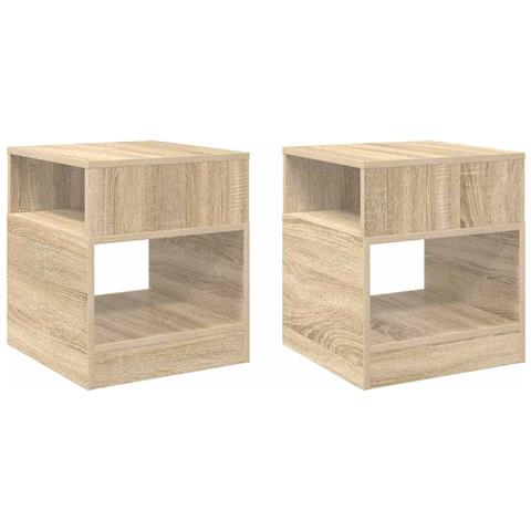 Tavolino 2 pcs Rovere Sonoma 40,5 x 40 x 45 cm - Foto 1
