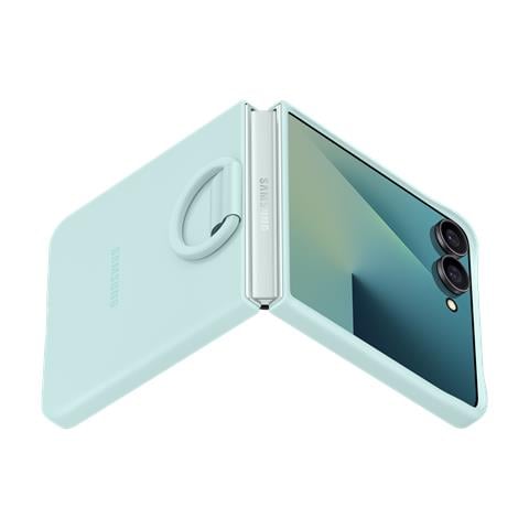 Galaxy Z Flip7 Ring Case (Silicone) Mint - Foto 5