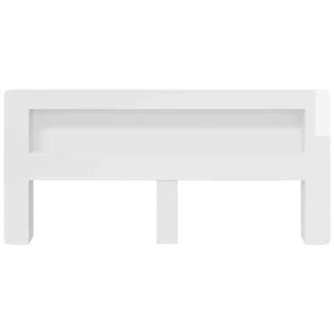 Testata del letto Bianco Lucido Legno ingegnerizzato - Foto 2