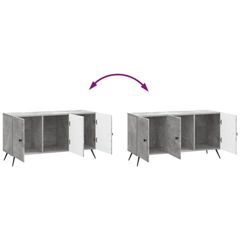 Mobile TV Grigio Cemento 99 x 34,5 x 50 cm Legno ingegnerizzato - Foto 9