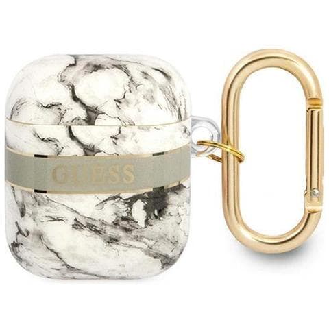 Indovina Gua2hchmag Airpods Custodia Grigia /collezione Di Cinturini Grigi Marmorizzati - Foto 1