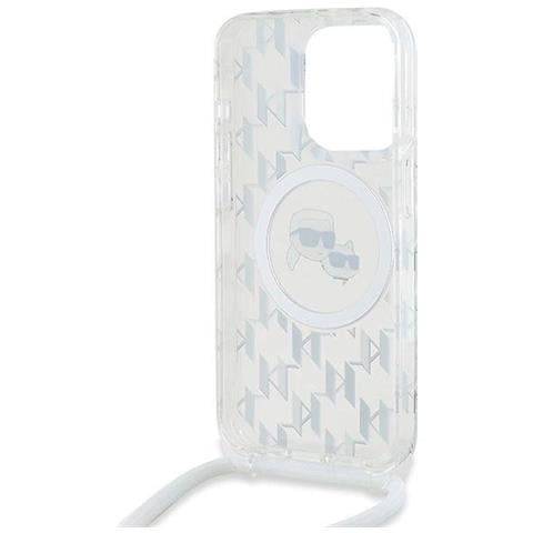 **custodia Magsafe Iml Crossbody Monogram Karl & Choupette Per Iphone 15 Pro Max - Trasparente** - Foto 1