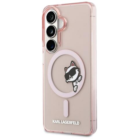 Karl Lagerfeld Peekaboo Choupette Custodia Protettiva Per Samsung Galaxy S26, Rosa - Foto 2