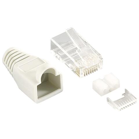 Cavo Ethernet CAT5 Blu Con Connettori RJ45 Pressofusi E Copriconnettore - Varie Lunghezze