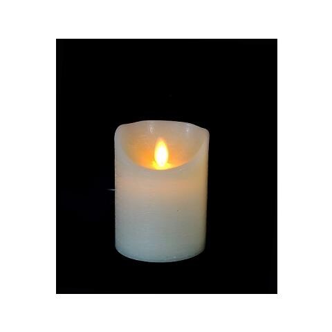 Prequ D2222 Candela Cera Led Effetto Fiamma H. cm. 10 A Batteria Con Timer - Uso I - Foto 1