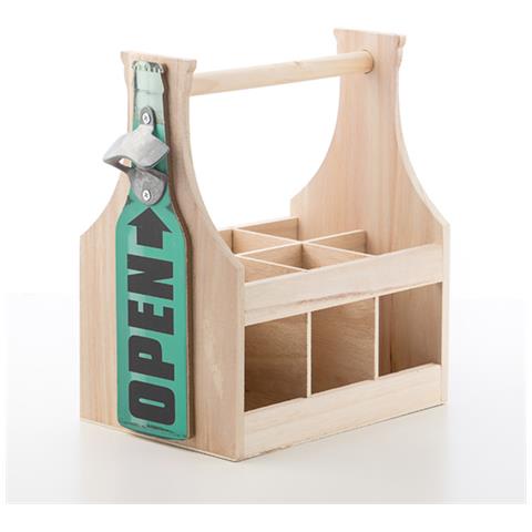 Portabottiglie Vintage Con Apribottiglie Integrato Rosa - Foto 2