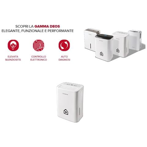 Deos 30 Deumidificatore 30 Litri / 24 Ore Capacità Tanica 3 Litri Potenza 462 Watt - Foto 5