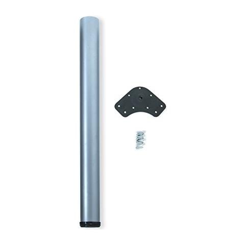 Gamba Regolabile Per Tavolo Ø60x870mm, Kit Di 1 Piede Per Tavolo In Acciaio, Altezza Regolabile 870-890mm, Grigio Metallizzato - Foto 1