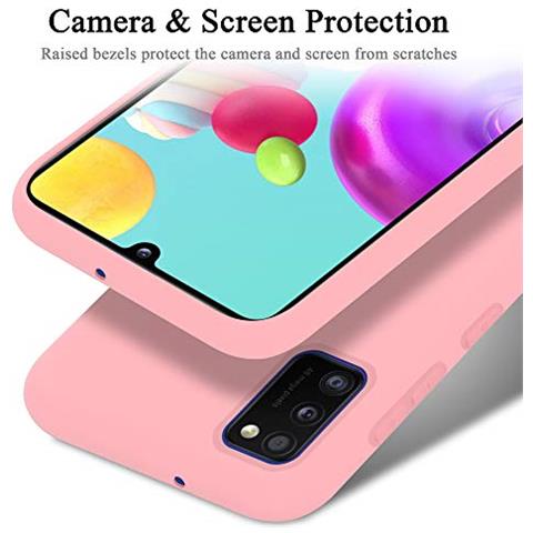Custodia Compatibile Con Samsung Galaxy A41 In Liquid Rosa - Coperchio Protettivo In Silicone Tpu Flessibile - Foto 2