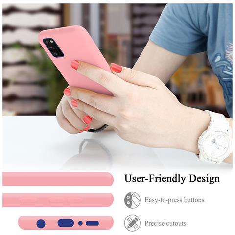 Custodia Compatibile Con Samsung Galaxy A41 In Liquid Rosa - Coperchio Protettivo In Silicone Tpu Flessibile - Foto 10