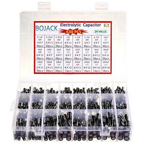 24value 630pcs Alluminio Condensatore Elettrolitico Assortimento Box Kit Gamma 0.1uf-1000uf - Foto 1