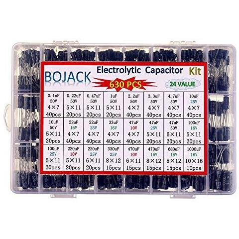 24value 630pcs Alluminio Condensatore Elettrolitico Assortimento Box Kit Gamma 0.1uf-1000uf - Foto 4