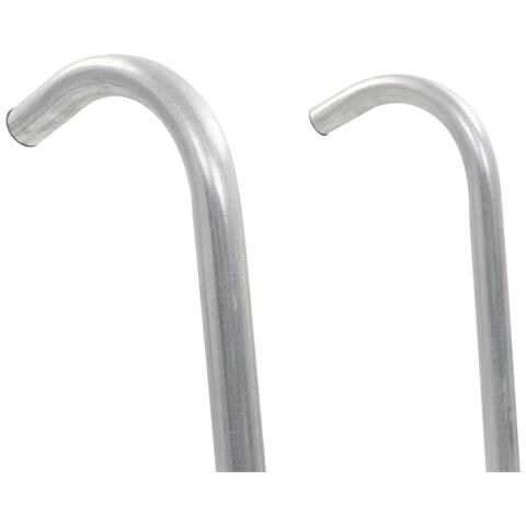 Scaletta Per Trampolino Elastico 2 Gradini In Acciaio Argento 102,6 Cm - Foto 5