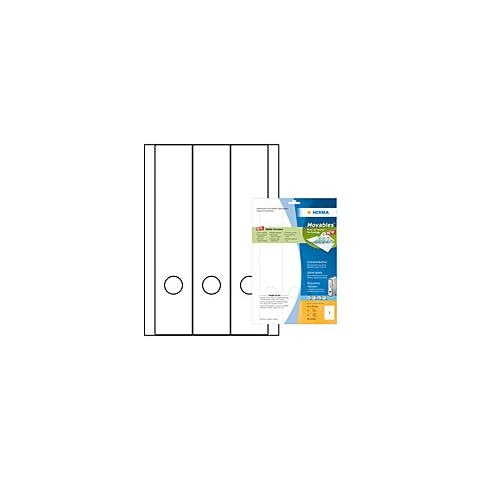 Spine labels white A4 Movables 59x297 75 pcs, Bianco, 5,9 cm, 29,7 cm - Foto 1