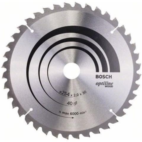 Lama Per Sega Circolare In Metallo Duro 254 X 30 X 2,0 Mm (40 Denti) - Legno - Foto 1