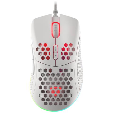 Mouse Da Gioco Krypton 555 Rgb Cablato Bianco - Foto 8