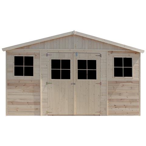 Casa Da Giardino In Legno Naturale 418x520 Cm / 20 M²- Magazzino Esterno Con Finestre - Capanno Da Giardino - Timbela M333 - Foto 1
