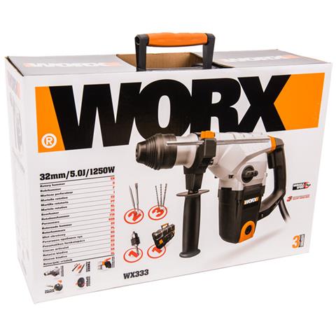 WX333 trapano 750 Giri /min SDS-plus 6,1 kg Nero, Arancione, Bianco - Foto 7