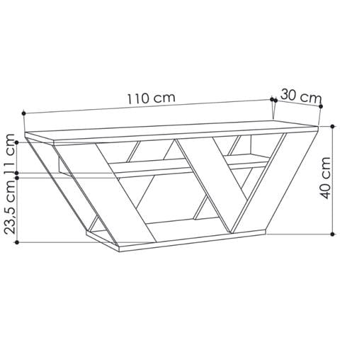 Mobile Tv Design In Legno 110 Cm Noli - Foto 2