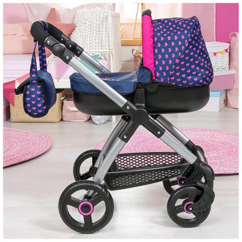 Carrozzina Per Bambole Stule Pram Blu Marino 63 Cm - Foto 2