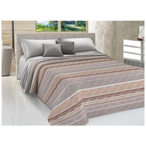 Copriletto Piquet Primavera Estate 100% Cotone Sofia Disegno Rodrigo 1 Piazza E Mezza Beige - Foto 1