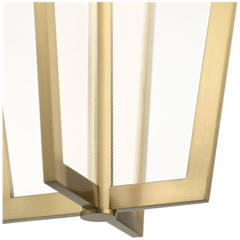 Lampadario Industrial Nordico Calters Alluminio Oro Champagne Led 49w 3000k - Foto 7