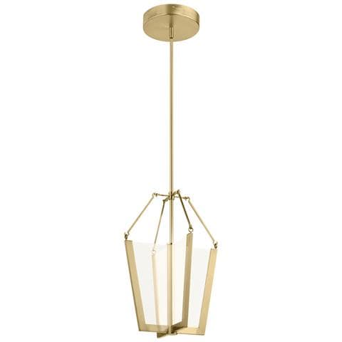 Lampadario Industrial Nordico Calters Alluminio Oro Champagne Led 49w 3000k - Foto 1