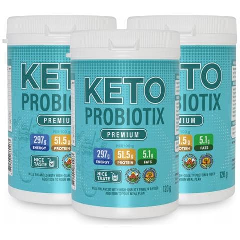 3x Keto Probiotix Probiotic - Integratore Alimentare Per La Perdita Di Peso 120g - Foto 1