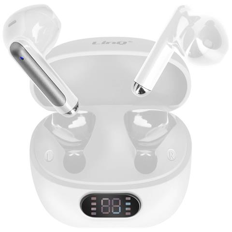 Auricolari Bluetooth In-ear Con Controllo Touch E Microfono, Bianco - Foto 1