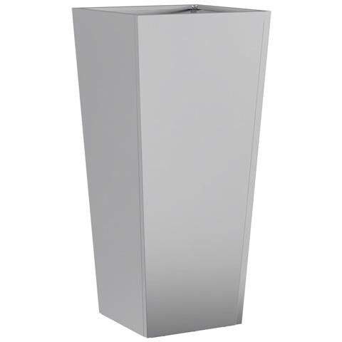 Fioriere Da Giardino 2 Pz 35x35x75 Cm In Acciaio Zincato - Foto 2