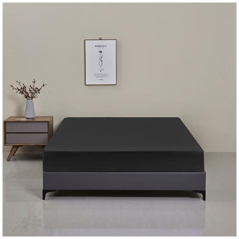 Coprimaterasso Coprimaterasso Impermeabile Black 120x200x30 Cm - Foto 1