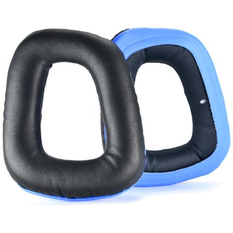 Cuscinetti Auricolari In Pu Per Logitech G35 G930 G430 F450 G331 G231 G431 G432 Black+blue - Foto 2