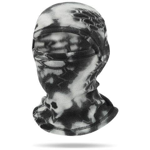 Passamontagna Da Ciclismo In Pile - Antivento E Caldo Black+white - Foto 1